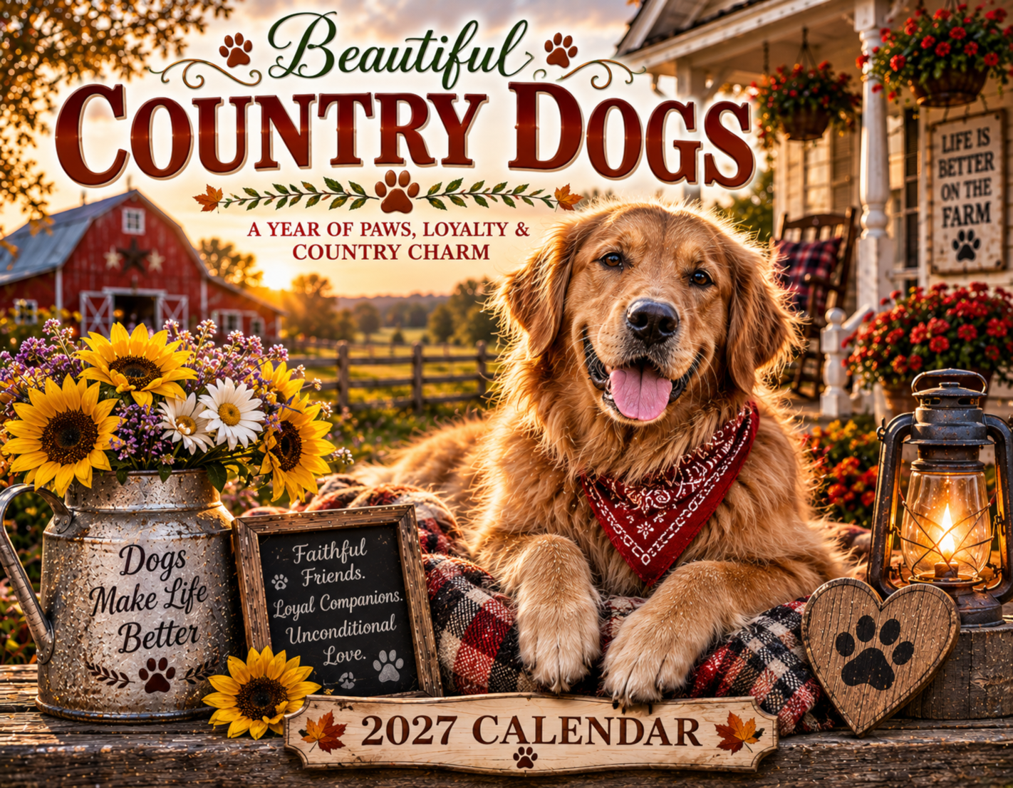 Beautiful Country Dogs Calendar