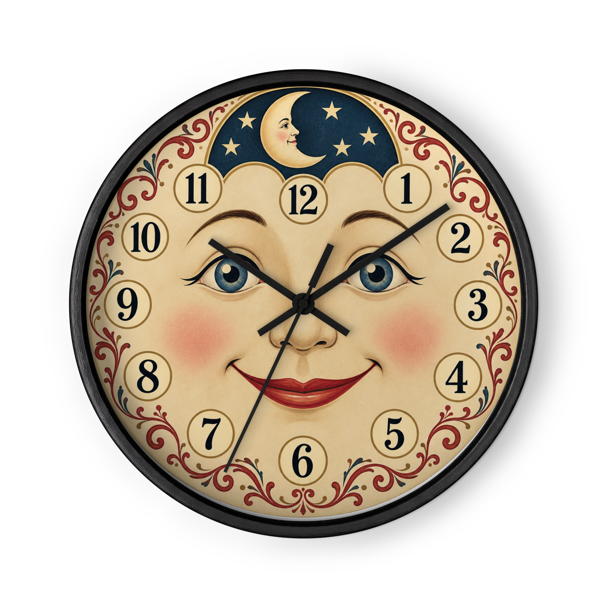 10" Timeless Smile — Vintage Americana Wall clock