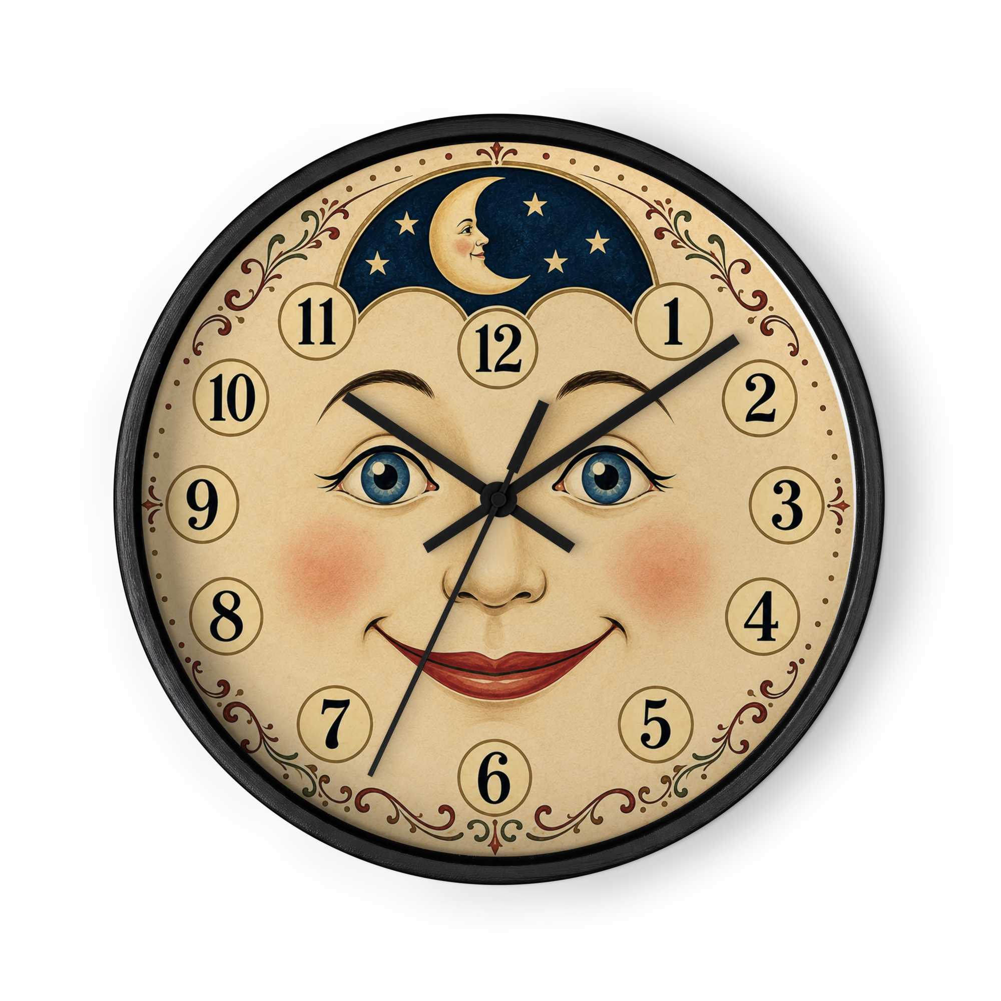 10" Timeless Smile — Vintage Americana Wall clock