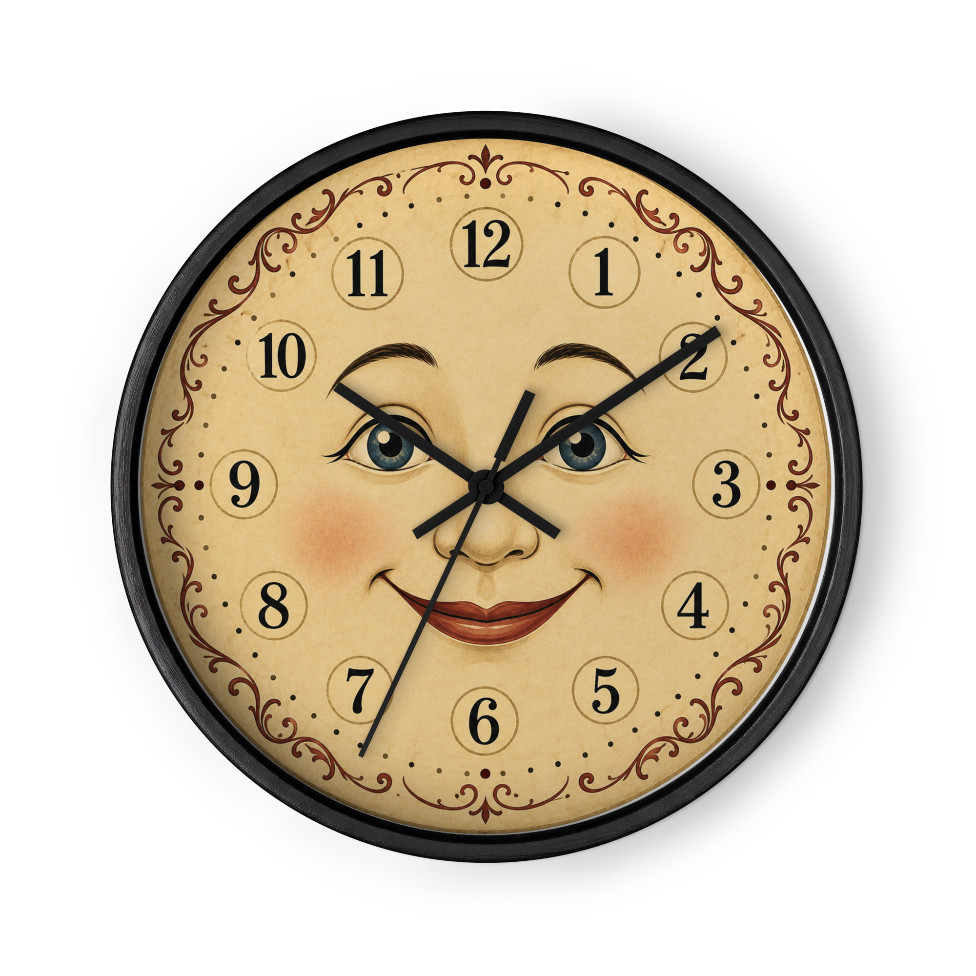 10" Timeless Smile — Vintage Americana Wall clock