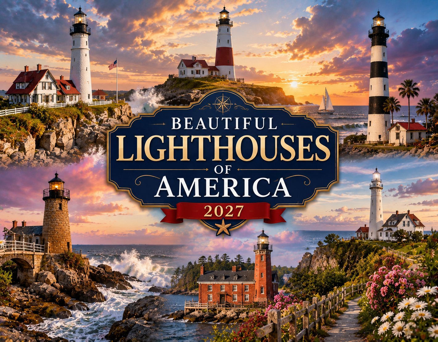 Beautiful Lighthouses Of America Calendar