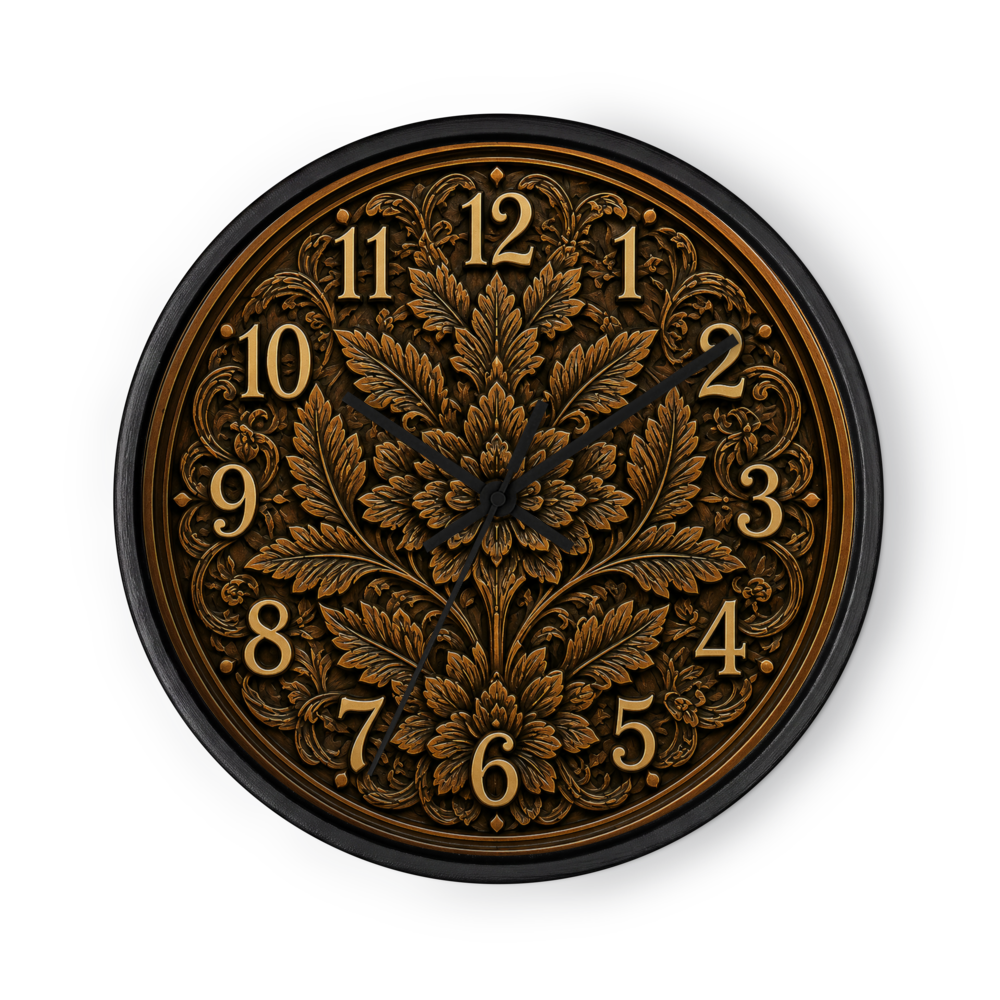 10" Floral Wall clock