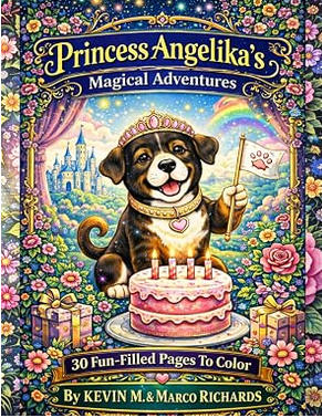 Princess Angelika’s Magical Adventures: 30 Fun-Filled Pages To Color