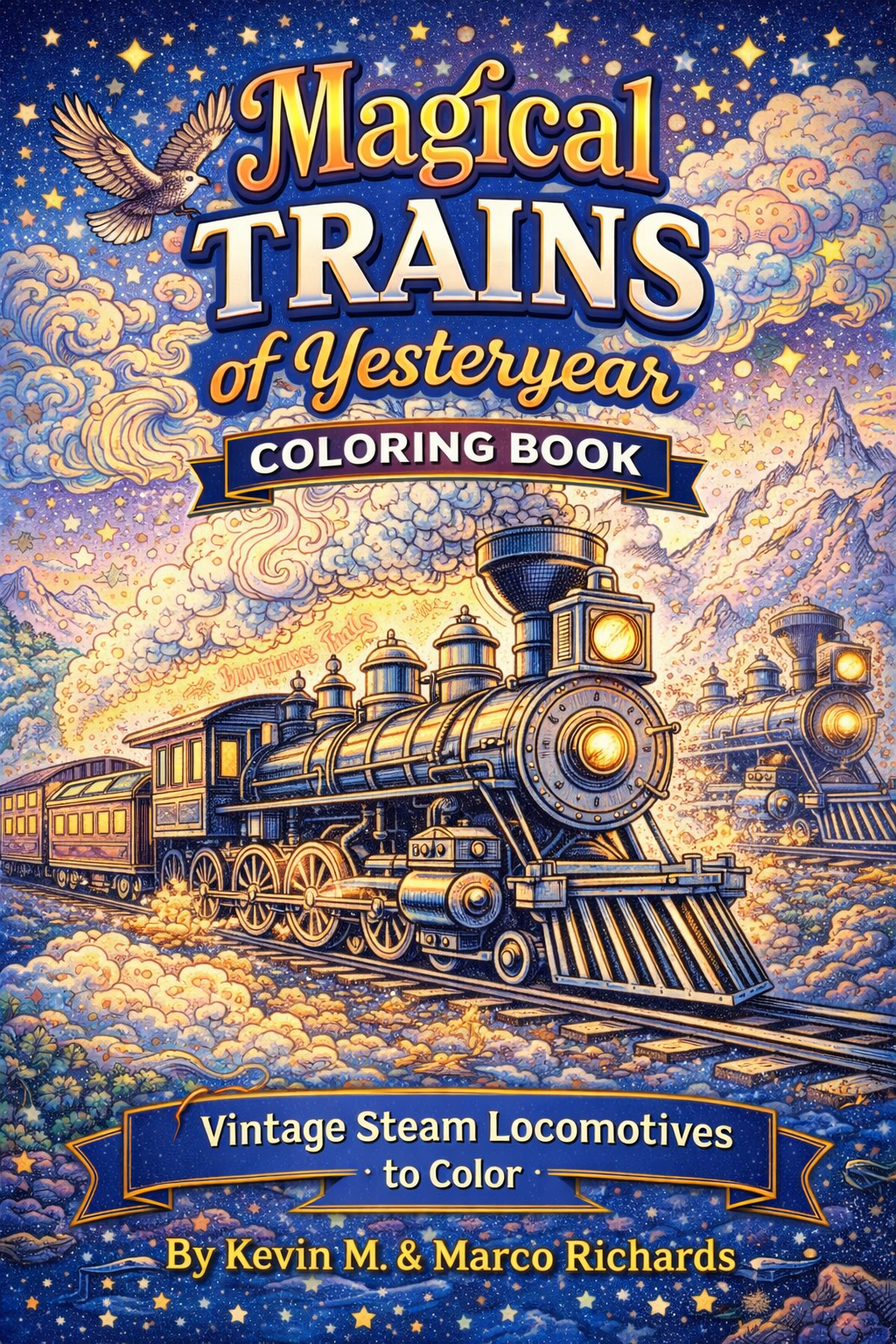 The Magical Train Coloring Book Digital Download